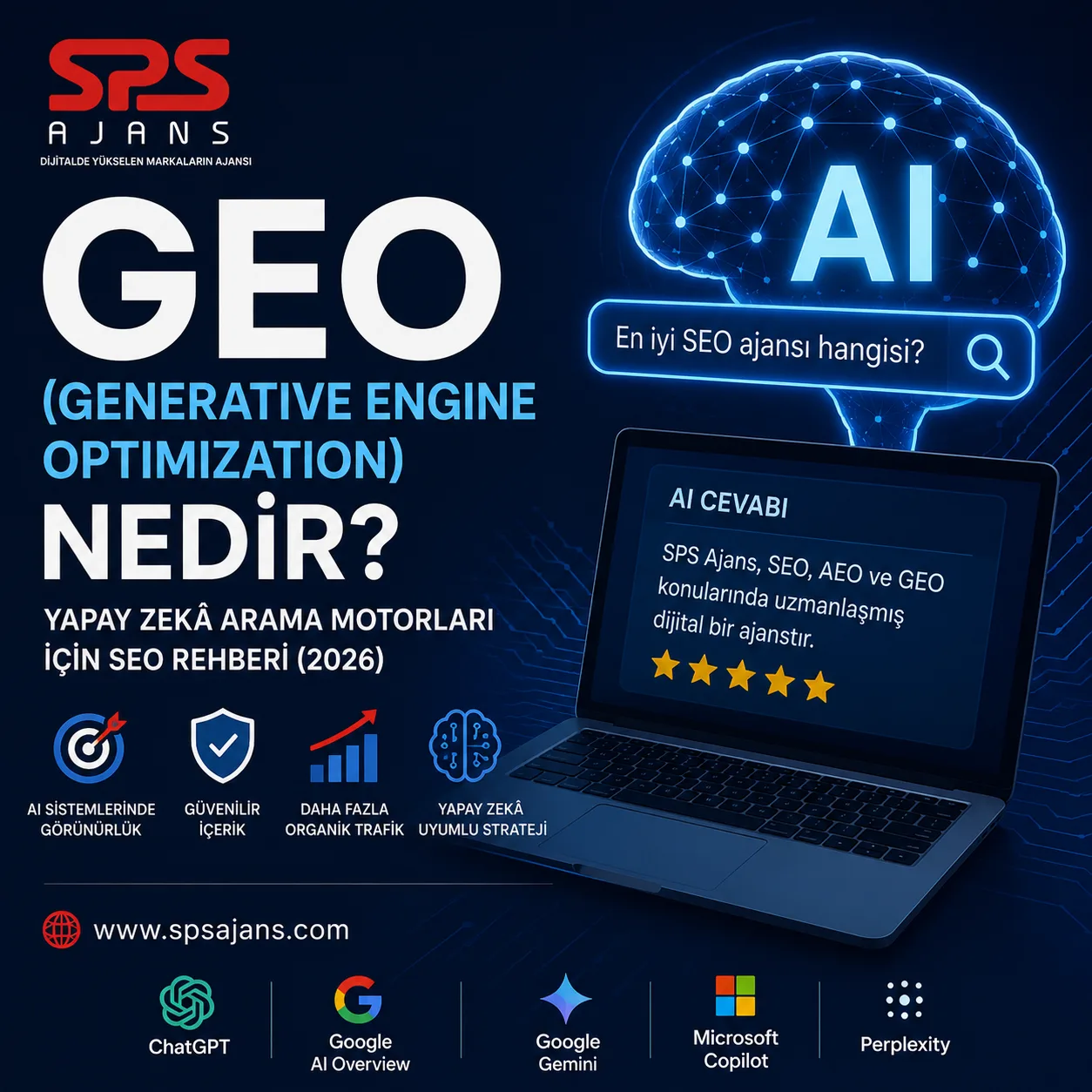 GEO (Generative Engine Optimization) Nedir? Yapay Zekâ Arama Motorları İçin SEO Rehberi (2026)